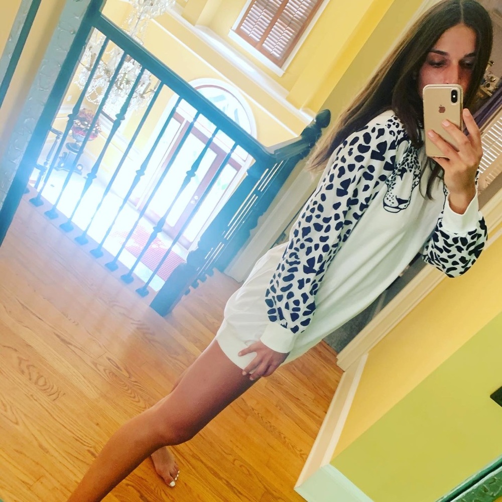 cheetah sweater dress